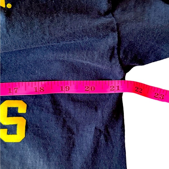 Michigan Football Big 10 Champion 2022 Tee. Navy and Yellow. Size Large - Picture 3 of 5